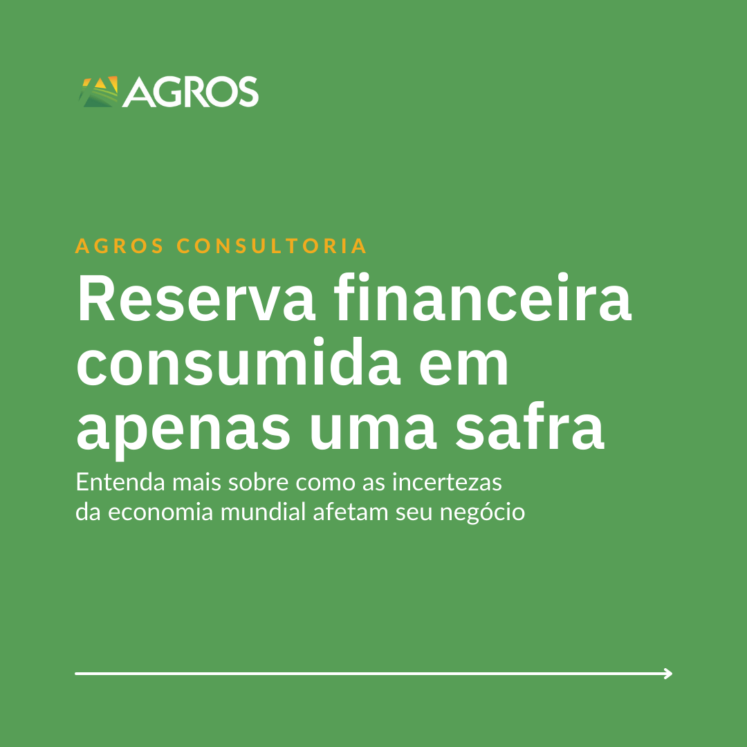 Reserva financeira consumida em apenas uma safra